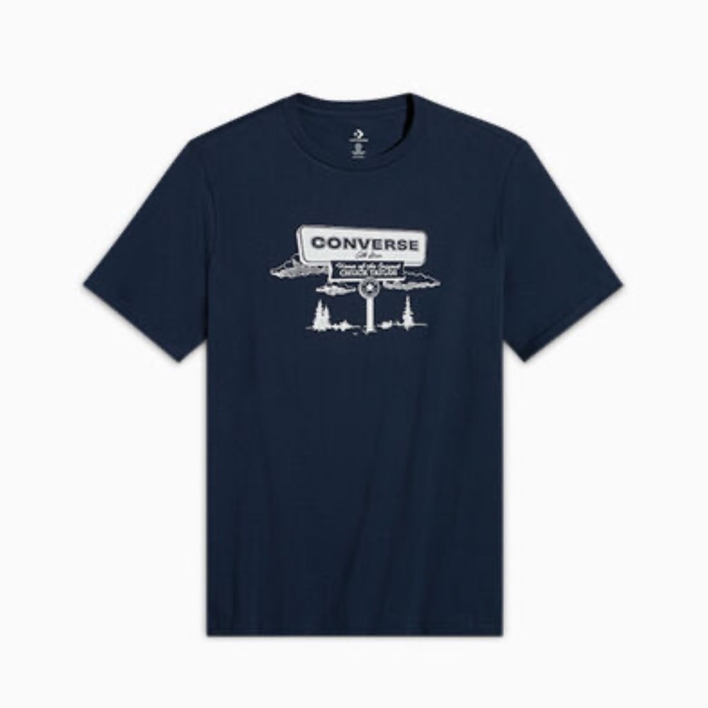 NWT! Converse All Star Graphic Tee - Navy